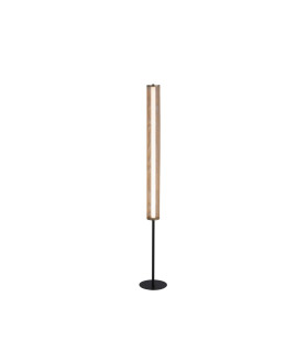 Thread LED Floor Lamp Gold Mesh and Sand Black Metal-1
