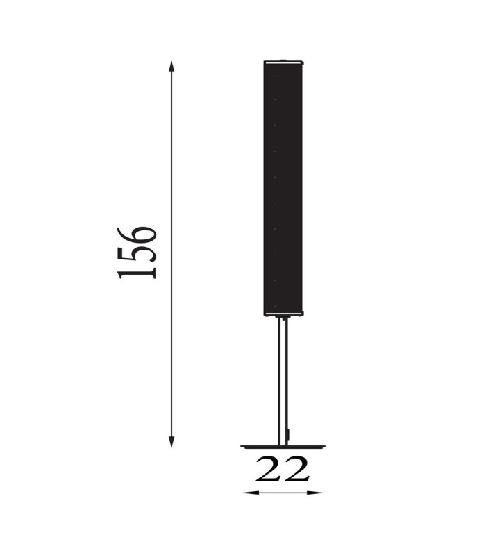 Thread LED Floor Lamp, Gold Mesh and Sand Black Metal