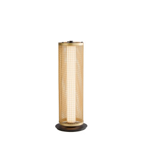 Thread LED Table Lamp Gold Mesh and Matt Black-1