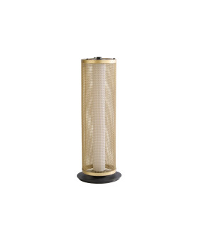 Thread LED Table Lamp Gold Mesh and Matt Black-2