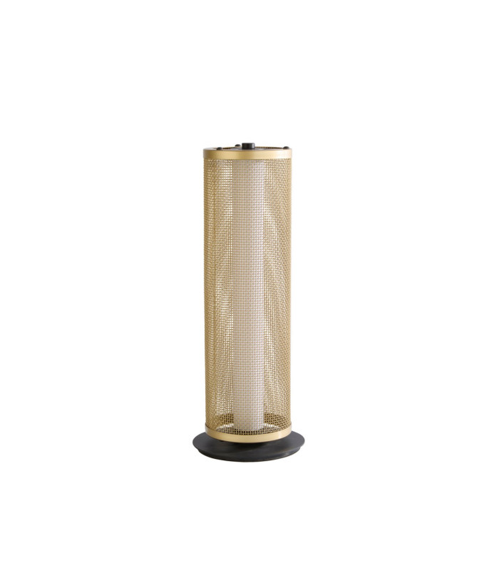 Thread LED Table Lamp Gold Mesh and Matt Black-2