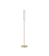 Mod LED Floor Lamp Satin Brass Metal Opal Acrylic & Clear-2