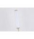 Mod LED Floor Lamp Satin Brass Metal Opal Acrylic & Clear-3
