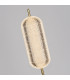 Capsule LED Floor Lamp Satin Brass Metal and Acrylic Shade-3