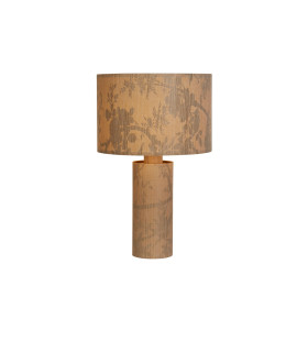 Isla 1 Light Table Lamp Recycled Paper and Black Metal-1