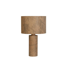 Isla 1 Light Table Lamp Recycled Paper and Black Metal-2