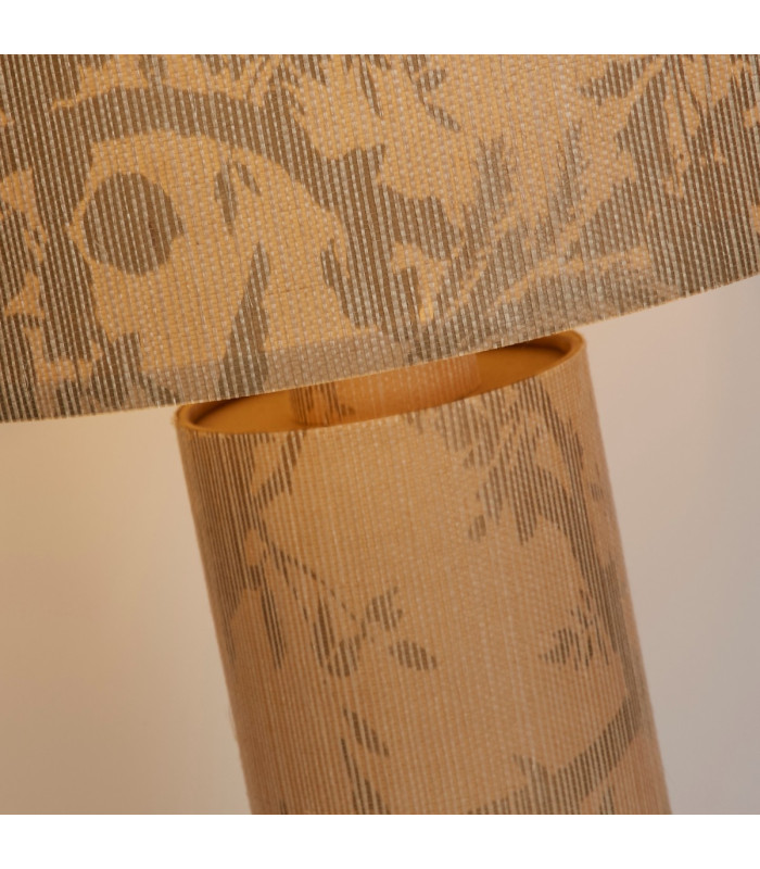 Isla 1 Light Table Lamp Recycled Paper and Black Metal-3