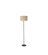 Meadow 1 Light Floor Lamp Natural Grass Shade and Black Metal-2
