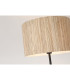 Meadow 1 Light Floor Lamp Natural Grass Shade and Black Metal-3