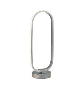 Liner Table Lamp Chrome Metal & Brushed Aluminium