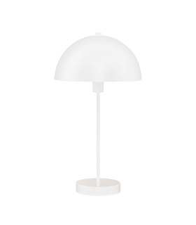 Mushroom Table Lamp White Metal