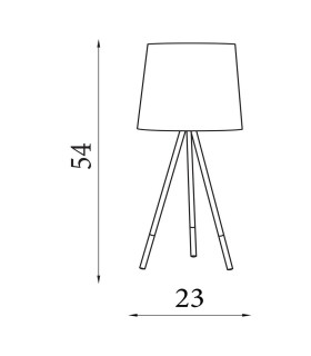 Rio Table Lamp Satin Silver & Grey Metal & Grey Shade
