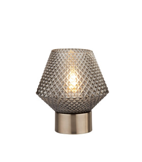 Avia Table Lamp Smoked Glass