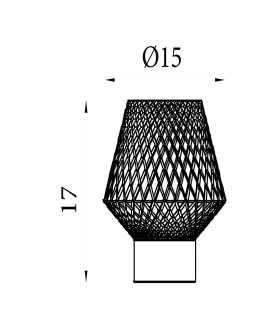 Avia Table Lamp Smoked Glass