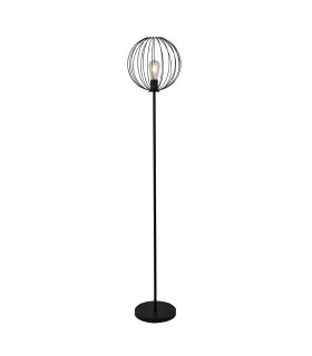 Rondo Floor Lamp Black Wire Frame