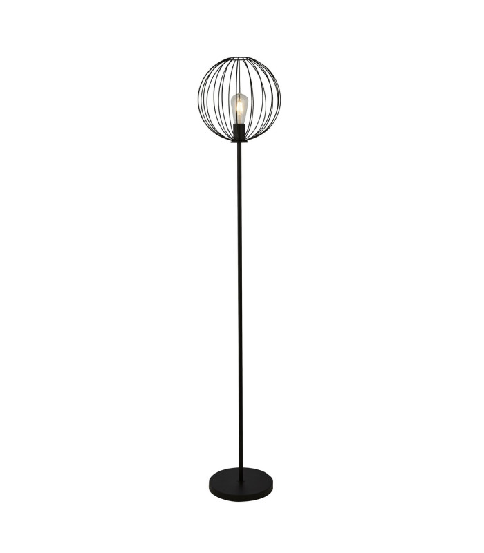 Rondo Floor Lamp Black Wire Frame