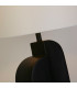 Perth 1 Light Table Lamp Matt Black Resin & White Linen Shade-3