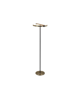 Aerial LED Floor Lamp Gold and Black Metal-1