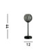 Blossom Table Lamp Black Metal & Smoked Acrylic Shade-2