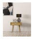 Devon 1 Light Table Lamp Black Punched Glass with Black Linen-5