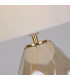 Devon 1 Light Table Lamp Champagne Punched Glass with Off White-3