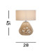 Devon 1 Light Table Lamp Champagne Punched Glass with Off White-4