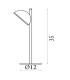 Tully Table Lamp Satin Silver Metal & Frosted Shade