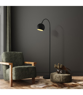 Calumn Floor Lamp Matt Black Metal-2