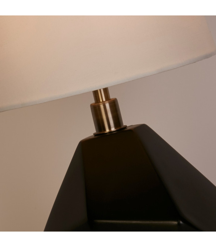 Ape1 Light Table Lamp Antique Brass Metal Black Resin and Whi-3