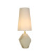 Ape1 Light Table Lamp Satin Brass Metal White Shade-1