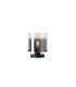 Sweden 1 Light Table Lamp Matt Black Metal with Smoked Ombre Gl-1