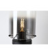Sweden 1 Light Table Lamp Matt Black Metal with Smoked Ombre Gl-3