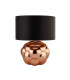 Fizz Table Lamp Copper Glass & Black FauSilk Shade-2