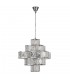 7 Light Acryclic Ceiling Pendant - Chrome - 2