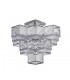 5 Light Acryclic Semi Flush Ceiling Light - Chrome - 2
