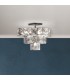 5 Light Acryclic Semi Flush Ceiling Light - Chrome - 3