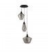 3 Light Cluster Drop Ceiling Pendant Smoked Glass - 2