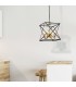 4 Light Black Frame Ceiling Pendant with Gold Inner Detail - 3