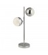 Table Lamp 2 Light - Chrome with Crystal Sand - 1
