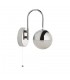 Wall Light with Pull Switch - Chrome with Crystal Sand - 2