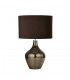 Table Lamp Smoked Mosaic Brown Suede Shade - 2