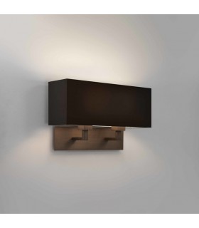 Wall Lamp 2 Light Bronze E27 (Shade Not Included) - 1