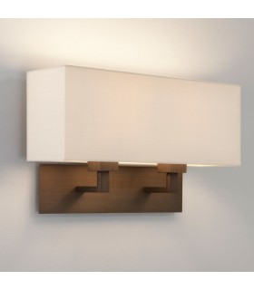 Wall Lamp 2 Light Bronze E27 (Shade Not Included) - 2