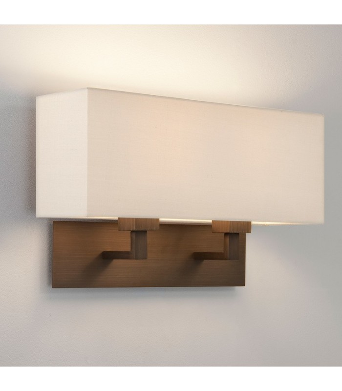 Wall Lamp 2 Light Bronze E27 (Shade Not Included) - 2