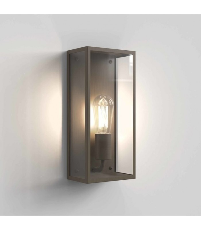 Outdoor LED Wall Lantern Bronze IP44, E27 - 1