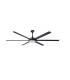 Rotterdam XL 200cm LED Ceiling Fan Matt Black - 6 Blade-1