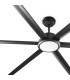Rotterdam XL 200cm LED Ceiling Fan Matt Black - 6 Blade-2