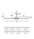 Rotterdam XL 200cm LED Ceiling Fan Matt Black - 6 Blade