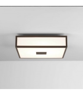 LED Bathroom Flush Ceiling Light Bronze IP44, 16.3W - 1