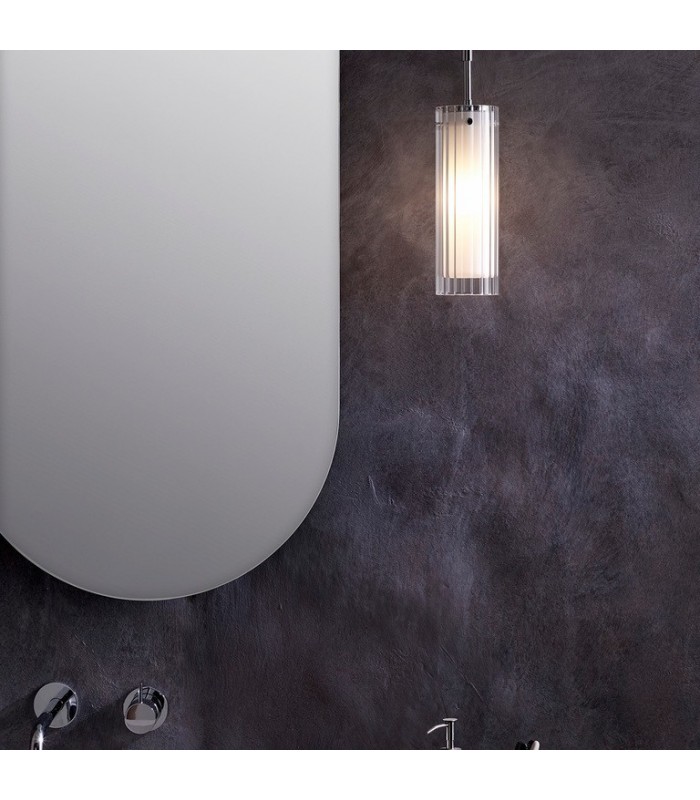 Slim Ceiling Pendant Polished Chrome, LED E14 - 2